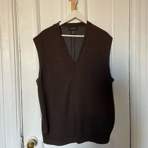Brown Wool blend sweater vest